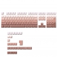 Rouge 104+30 Keys OEM Profile PBT Doubleshot Side Legends Keycaps Set for MX Keyboard